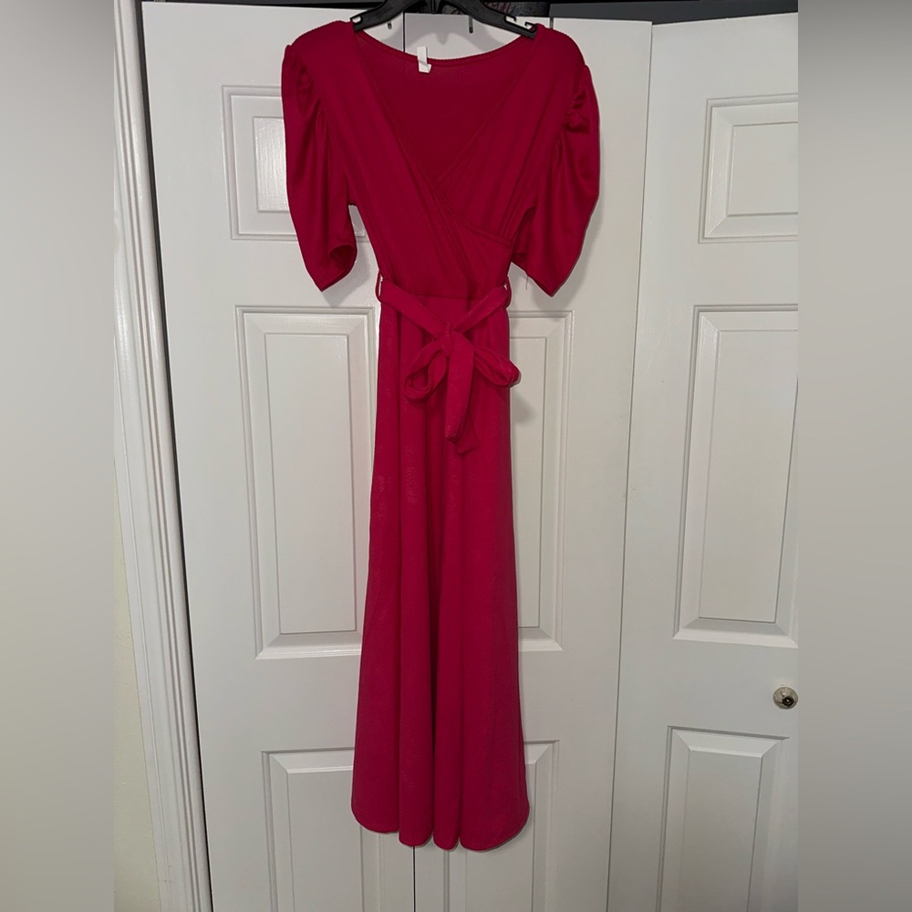 Vibrant Pink Maxi Dress